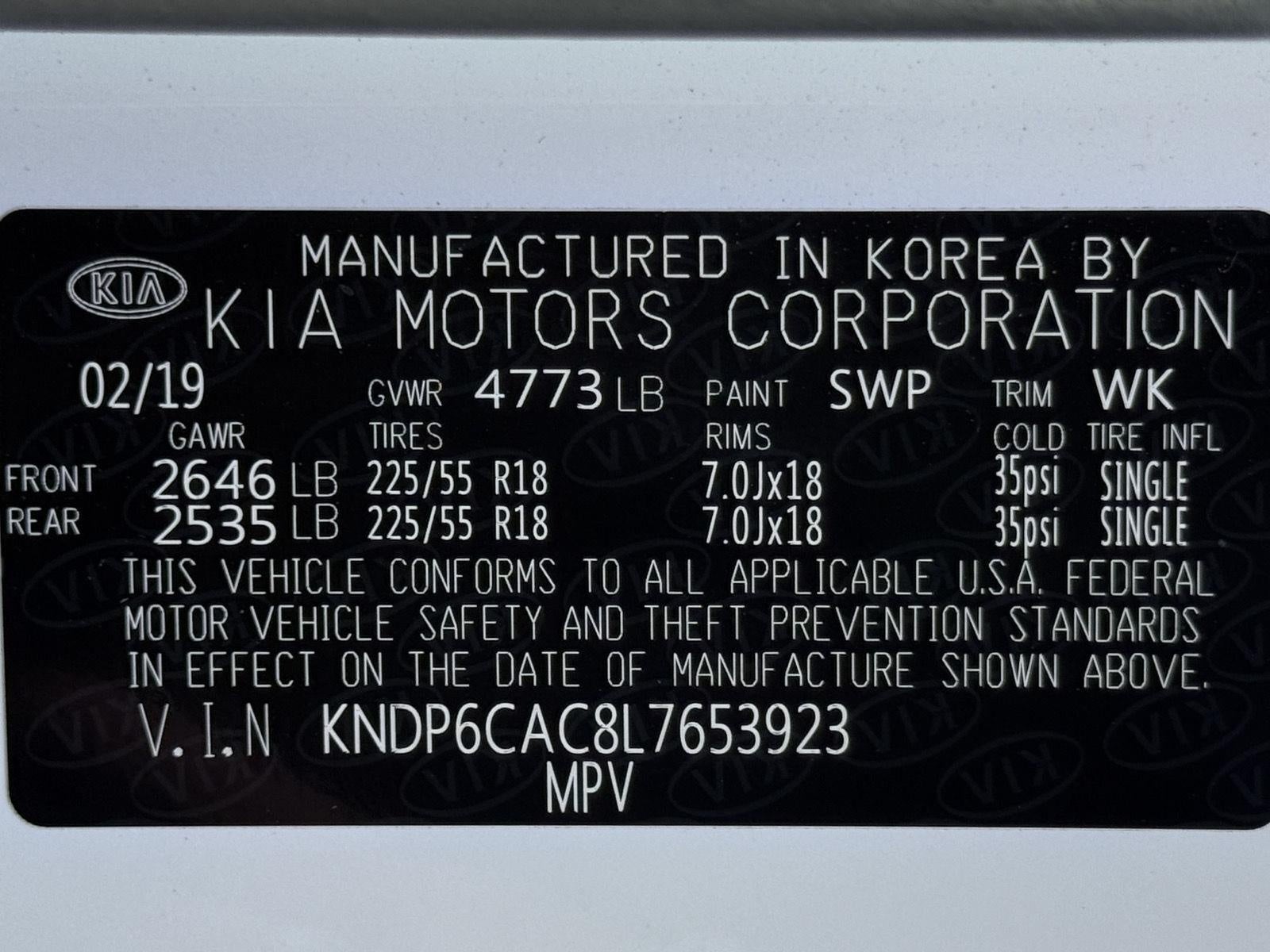 2020 Kia Sportage S AWD
