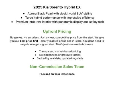 2025 Kia Sorento Hybrid EX AWD
