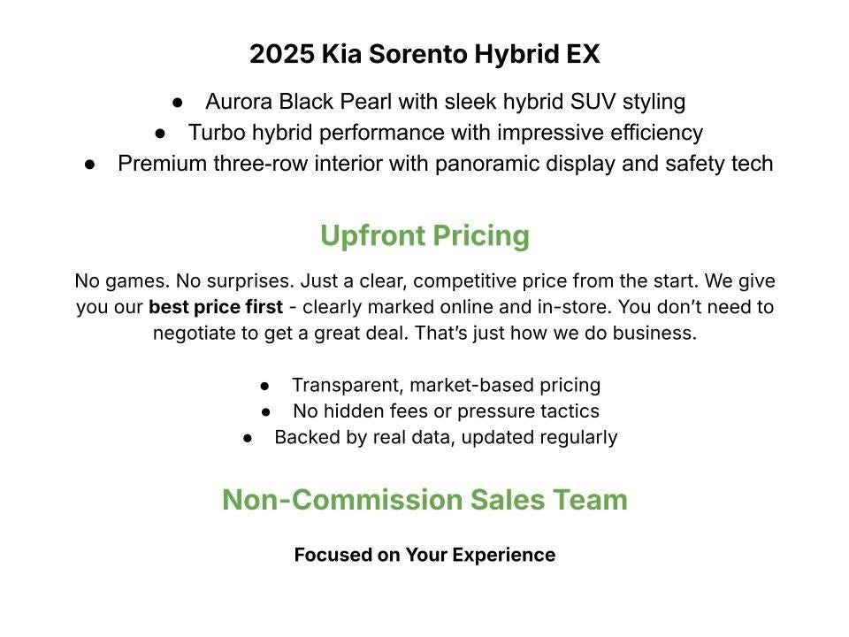 2025 Kia Sorento Hybrid EX AWD