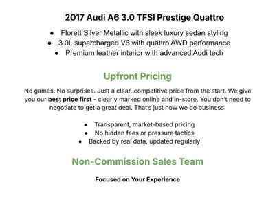 2017 Audi A6 Prestige