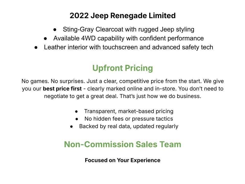 2022 Jeep Renegade Limited 4x4
